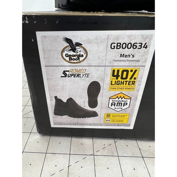 Georgia Boot Men's Romeo Superlyte Soft Toe 5” Work Boots Black Sz. 11 - Picture 7 of 14